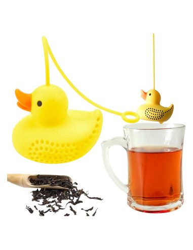 Infusor de Té de Silicona Capiant Patito Amarillo Reutilizable