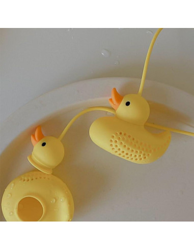 Infusor de Té de Silicona Capiant Patito Amarillo Reutilizable