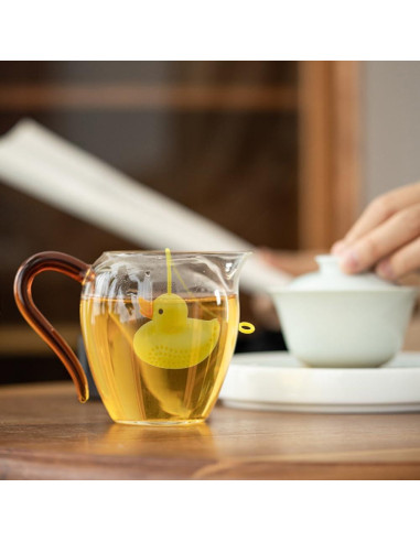 Infusor de Té de Silicona Capiant Patito Amarillo Reutilizable