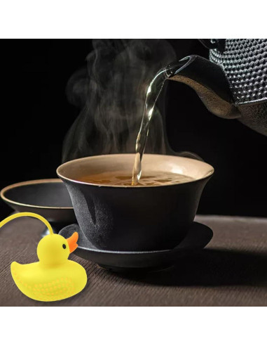 Infusor de Té de Silicona Capiant Patito Amarillo Reutilizable