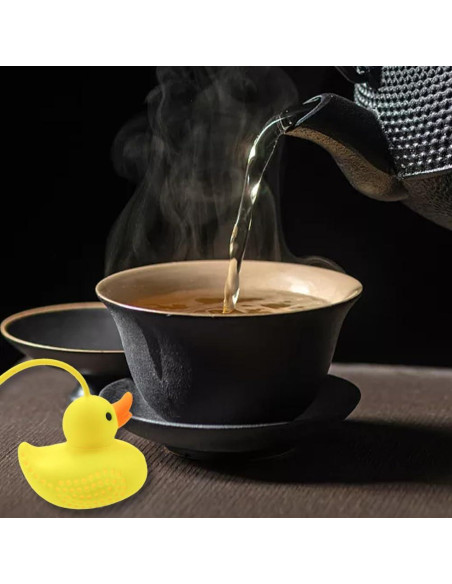 Infusor de Té de Silicona Capiant Patito Amarillo Reutilizable