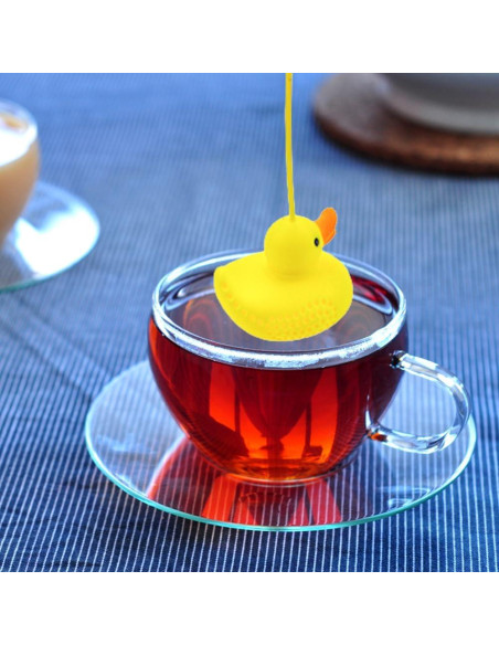 Infusor de Té de Silicona Capiant Patito Amarillo Reutilizable