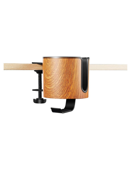 Soporte para Taza de Escritorio 2-en-1 Cowinational - Diseño de Madera