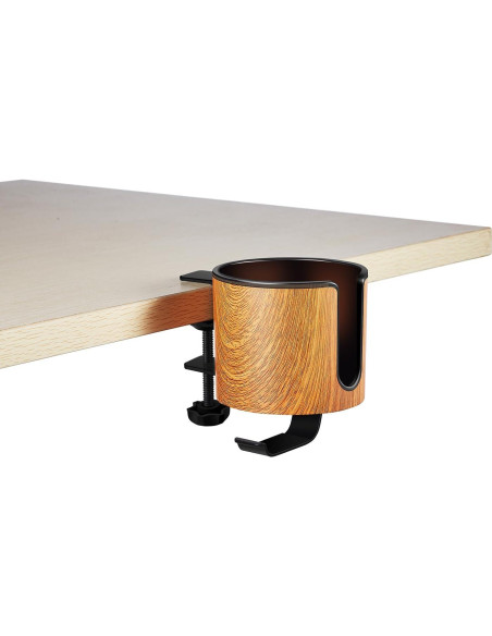 Soporte para Taza de Escritorio 2-en-1 Cowinational - Diseño de Madera