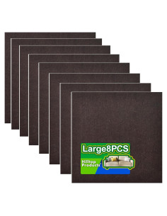 Almohadillas de Fieltro Cuadradas Autoadhesivas Hilltop - 8 Piezas
