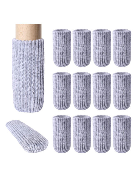 32 Fundas Grises para Patas de Muebles - Protectores de Piso