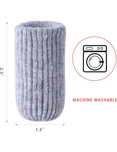 32 Fundas Grises para Patas de Muebles - Protectores de Piso