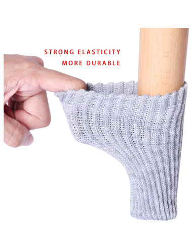 32 Fundas Grises para Patas de Muebles - Protectores de Piso