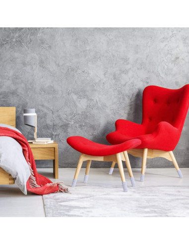 32 Fundas Grises para Patas de Muebles - Protectores de Piso
