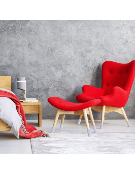 32 Fundas Grises para Patas de Muebles - Protectores de Piso