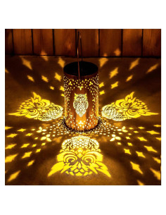 Linterna Solar Colgante de Búho EZTZEN LED Impermeable
