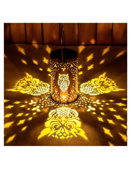 Linterna Solar Colgante de Búho EZTZEN LED Impermeable