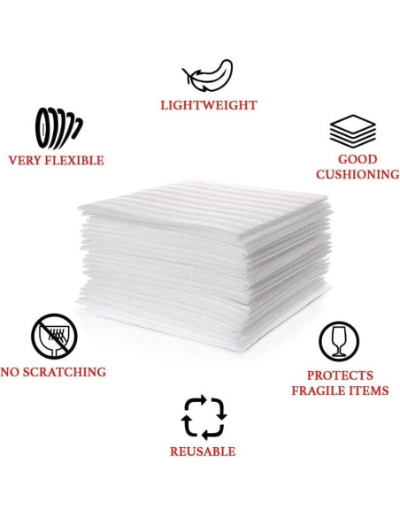 Hojas de Espuma Acolchadas WAUPPY 30x30 cm 50 Unidades