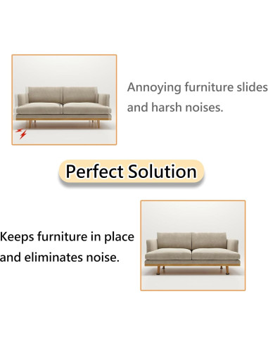 Cups de Goma Antideslizantes Jayen 4 Pcs 5.08x5.08 cm