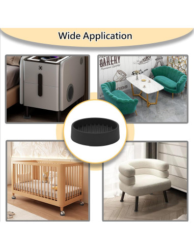 Cups de Goma Antideslizantes Jayen 4 Pcs 5.08x5.08 cm