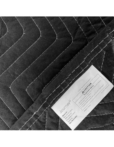 Manteles de Mudanza JourneyO 12 Piezas 203x183 cm Negro