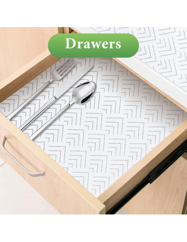 Forro de Estante Antideslizante Cismmy 30.5x300cm PVC Plateado