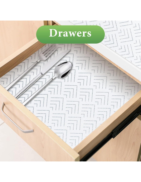 Forro de Estante Antideslizante Cismmy 30.5x300cm PVC Plateado