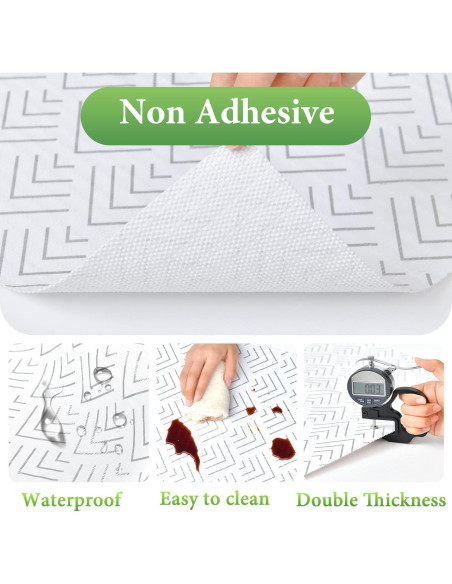 Forro de Estante Antideslizante Cismmy 30.5x300cm PVC Plateado