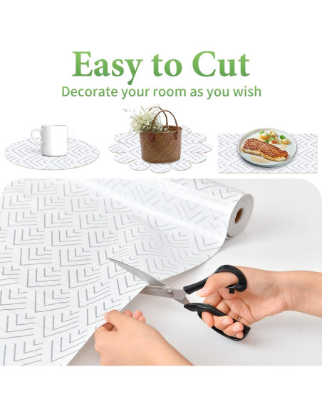 Forro de Estante Antideslizante Cismmy 30.5x300cm PVC Plateado