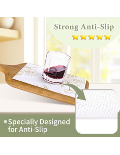 Forros de Estante Cismmy 30.48cm x 600.48cm Dorado Floral 2