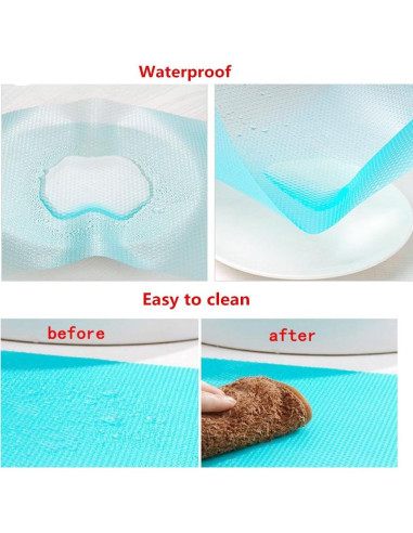 5 Alfombrillas para Refrigerador Seaped EVA 45x30cm Lavables