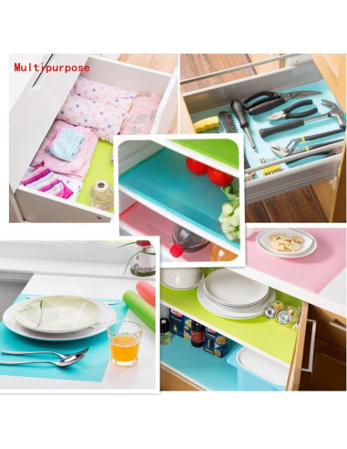 5 Alfombrillas para Refrigerador Seaped EVA 45x30cm Lavables