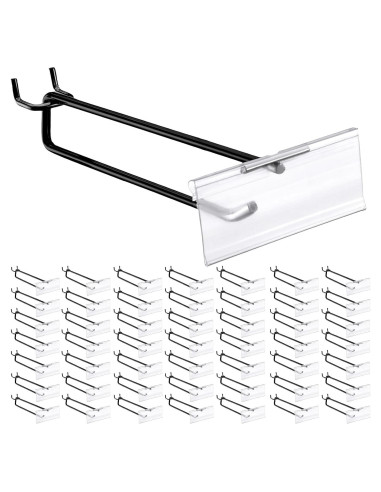 Ganchos de Metal Negro Tandefio 100 Piezas 20.5 cm para Tablero