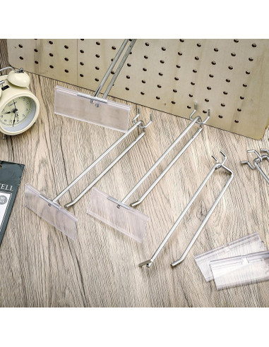 Ganchos de Metal Negro Tandefio 100 Piezas 20.5 cm para Tablero