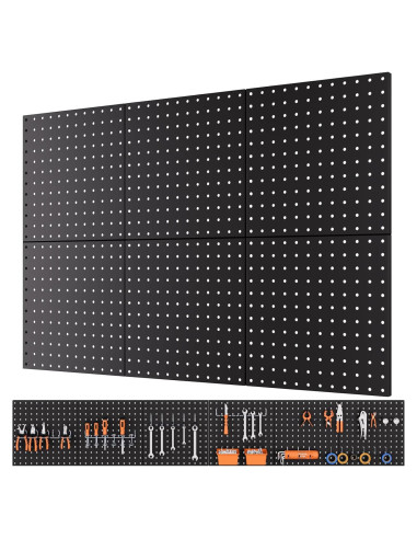 Paneles de Metal para Tablero de Clavos INCLY 6 Piezas 30.48cm