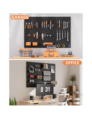 Paneles de Metal para Tablero de Clavos INCLY 6 Piezas 30.48cm