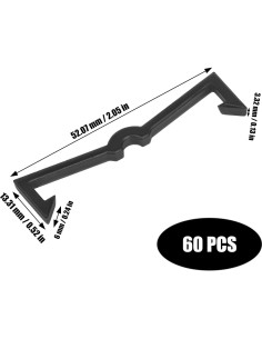 Bloqueos de Ganchos de Tablero de Clavos AccEncyc 60 Pcs 2