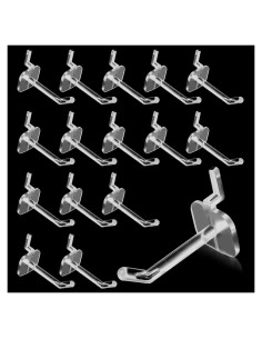 100 Ganchos de Plástico 5 cm Lemecima para Tableros de Clavos