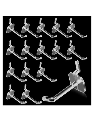 100 Ganchos de Plástico 5 cm Lemecima para Tableros de Clavos