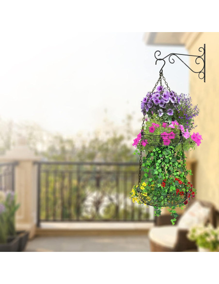 Cesta Colgante de Frutas HULISEN 3 Niveles 91 cm Alambre