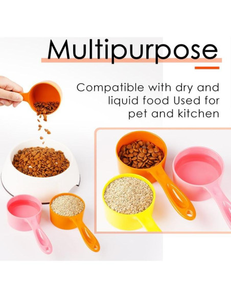 Cucharón Medidor de Comida para Mascotas SUPERDESIGN 1 Taza Naranja