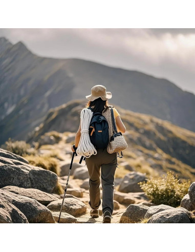 Cuerda de Nylon 6mm XINSHUNCAN 15M Resistente para Camping