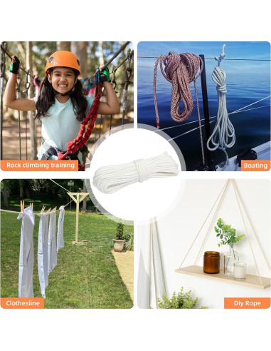 Cuerda de Nylon 6mm XINSHUNCAN 15M Resistente para Camping