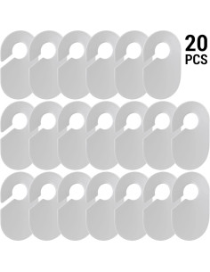 20 Separadores de Tamaño IFAMIO para Closet en Blanco 17x10cm 2