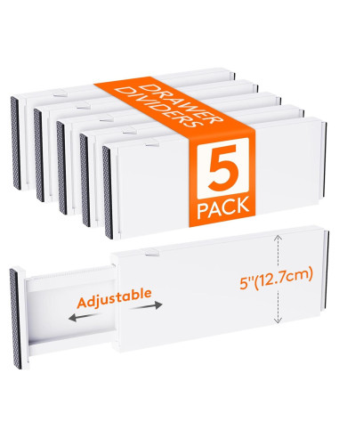 Divisores de Cajón Ajustables Lifewit 5 Piezas 13.5-22"
