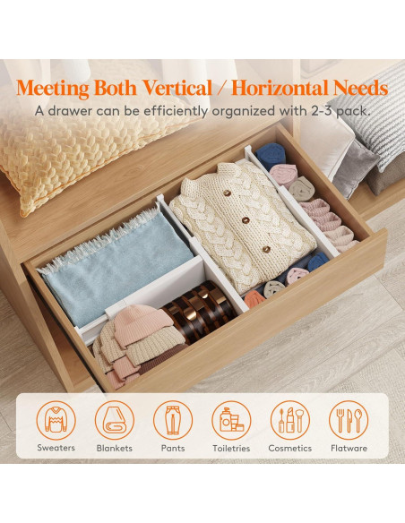 Divisores de Cajón Ajustables Lifewit 5 Piezas 13.5-22"