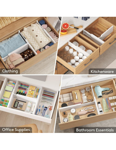 Divisores de Cajón Ajustables Lifewit 5 Piezas 13.5-22"