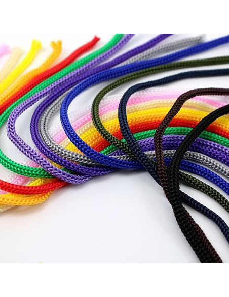 Cuerda de Polipropileno IHKFILAN 1/8" Rosa 100m Trenzada