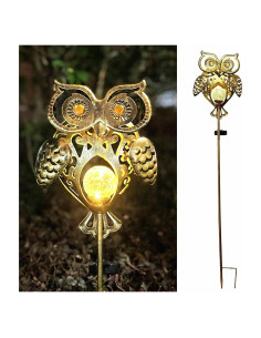 Estaca de Luz Solar Búho ARTCOS Impermeable 102.87 cm