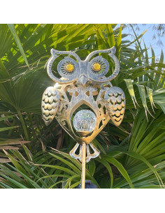 Estaca de Luz Solar Búho ARTCOS Impermeable 102.87 cm 2