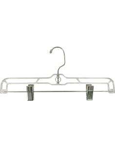 Paquete de 12 perchas para pantalones Jeronic con clips 35.56 cm 2