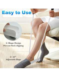 Kit Asistente para Poner y Quitar Calcetines Aomoyun 2