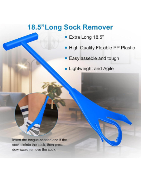 Kit Asistente para Poner y Quitar Calcetines Aomoyun