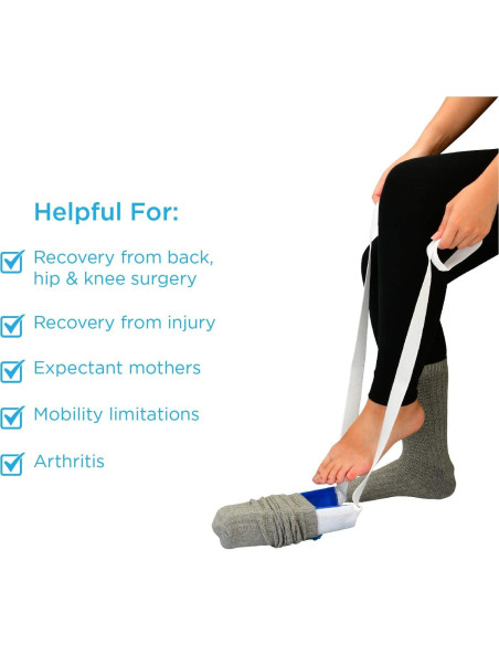 Ayuda para Poner Calcetines NOVA PA-1003 Tela Suave 1.36kg