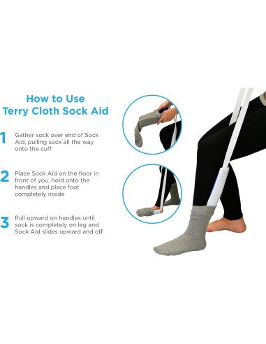 Ayuda para Poner Calcetines NOVA PA-1003 Tela Suave 1.36kg